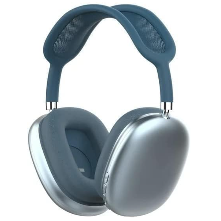 7ea09dfd4167cbe10896cd73b106a53d.png New Max P9 Pro Wireless Bluetooth 5.1 Headphone-Blue - Image 1