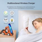3 In 1 Car Shape Fast Wireless Charger Stand-Orange - Image 4