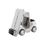 3 In 1 Car Shape Fast Wireless Charger Stand-White