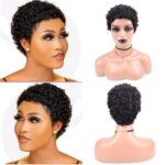6 Inch Human Hair Curly Wig - Image 2