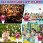 Red Adjustable Column Bubble Machine Outdoor Party Toy - Image 5