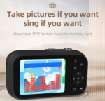 Digital Camera 2.8 Inch CCD HD 4K Home Student Children Special Camera Portable Card Camera (Black) - Image 5