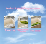 Kitchen Multifunctional Drain Rack With Water Retaining Plate Sink Storage Splash-proof Storage Rack Transparent Green - Image 5