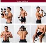 Adjustable Multifunctional U-shaped Arm Strength Trainer For Men's Home Fitness Chest Muscle Professional Strength Training Device (color: Red And Black) - Image 4