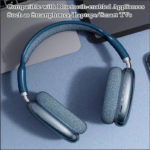New Max P9 Pro Wireless Bluetooth 5.1 Headphone-Blue - Image 2