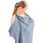 Multi-Functional Cotton Nursing Cover Blue