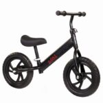 Kids' No Pedal Balance Bike With Airless Tires-Black