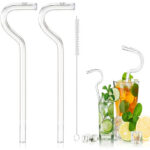 Anti-wrinkle Glass Straw - 5pcs - Image 5