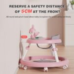 Pink Foldable Walker For 6-18 Months Old Baby With Music - Image 3