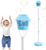 Blue Adjustable Column Bubble Machine Outdoor Party Toy - Image 5