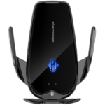 Smart Induction Car Phone Holder 15W Magnetic Wireless Fast Charging Outlet Clip-on Navigation Holder