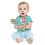 Soft Pompom Sensory Shaker Baby Handheld Rattle Toy - Image 2