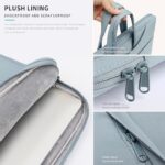 15.6 Inch Thin Laptop Bag Can Be Carried On One Shoulder Or Crossbody In Light Blue - Image 5