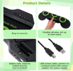 Green Electronic Drum Set Boys And Girls Practice Pad Set Portable Drum Set - Image 4