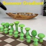 Portable Magnetic Mushroom Forest Chess Set - Image 5