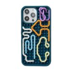 3D Silicone Sensory Phone Case for iPhone 13/14/15 Blue
