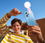 Mini 9-color Pocket Fill Light LED Selfie Ring Light Portable Cherry Pink - Image 5