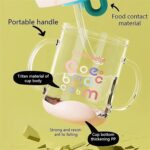 Leak-Proof Whale Sippy Cup 220ml Weighted Straw Cup for Toddlers Pink - Image 2