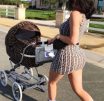 Gray Travel Baby Waterproof Changing Mat Hanging Foldable Storage Bag - Image 5