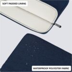 15.6 Inch Thin Laptop Bag Can Be Carried On One Shoulder Or Crossbody Dark Blue - Image 5