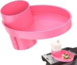 Portable Car Seat Snack Tray for Toddlers Pink