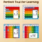 Educational Toy Math Learning Tool Multiplication Flash Cards Math Pop Mat Set - Image 3