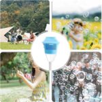 Blue Adjustable Column Bubble Machine Outdoor Party Toy - Image 4