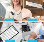 LED Light Reading Magnifier Neck Hanging Handheld Desktop Multifunctional Rechargeable Elderly Reading And Newspaper Artifact - Image 5