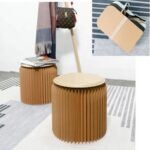 Portable Foldable Kraft Paper Stool - Image 2