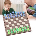Portable Magnetic Mushroom Forest Chess Set - Image 3