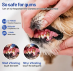 Pet Ultrasonic Electric Toothbrush, 3 Cleaning Modes Rechargeable Teeth Cleaning Kit - Image 5