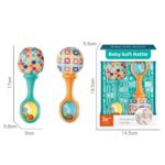 Soft Pompom Sensory Shaker Baby Handheld Rattle Toy - Image 4