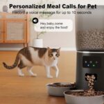 Smart Automatic Pet Feeder For Cats&Dogs 6L With App Control WIFI-Black - Image 4