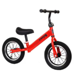 Kids' No Pedal Balance Bike With Airless Tires-Red