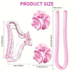 Heatless Hair Curler Set-Pink - Image 5