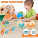 Montessori Wooden Number Puzzle Board Educational Number Counting Blocks - Image 3
