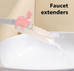 Kids Faucet Extender For Sink |  Pink Silicone Cartoon Water Faucet Extender | For Sink, Bathroom - Image 2