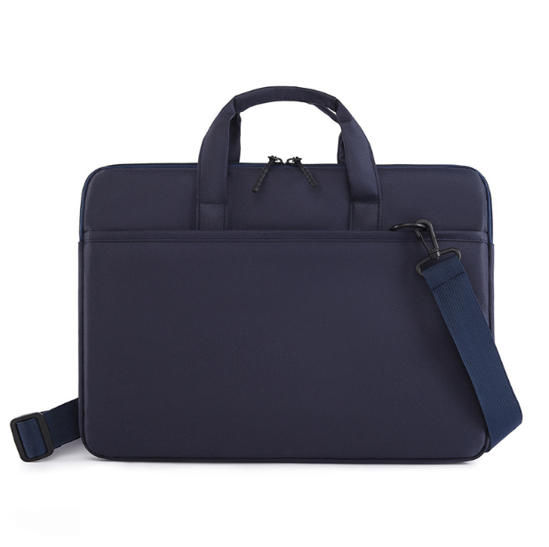 bc353e420f40504d14b507157e9740b7.png 15.6 Inch Thin Laptop Bag Can Be Carried On One Shoulder Or Crossbody Dark Blue - Image 1