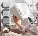 LED Light Reading Magnifier Neck Hanging Handheld Desktop Multifunctional Rechargeable Elderly Reading And Newspaper Artifact - Image 4