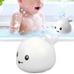 White Creative Whale Water Spray Bath Toy for Toddlers - Image 2