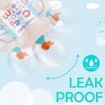 Leak-Proof Whale Sippy Cup 220ml Weighted Straw Cup for Toddlers Pink - Image 4