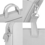 15.6 Inch Thin Laptop Bag Can Be Carried On One Shoulder Or Crossbody Gray - Image 2