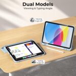 Protective Case With Pencil Holder For IPad Air 4/5 (10.9-Inch)- White Ice Blue - Image 5