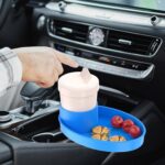 Portable Car Seat Snack Tray for Toddlers Blue - Image 4
