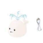 White Creative Whale Water Spray Bath Toy for Toddlers