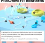 Leak-Proof Whale Sippy Cup 220ml Weighted Straw Cup for Toddlers Green - Image 4