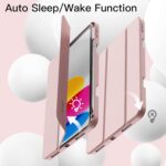 Protective Case With Pencil Holder For IPad Air 4/5 (10.9-Inch)- Cherry Pink - Image 4