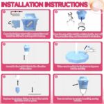 Red Adjustable Column Bubble Machine Outdoor Party Toy - Image 3