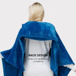 Oversized Wearable Blanket With Pillow And Pocket - Image 3