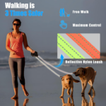 Dual Retractable Dog Leash With LED Light, 3M Leash With 360 Tangle-Free Blue - Image 4